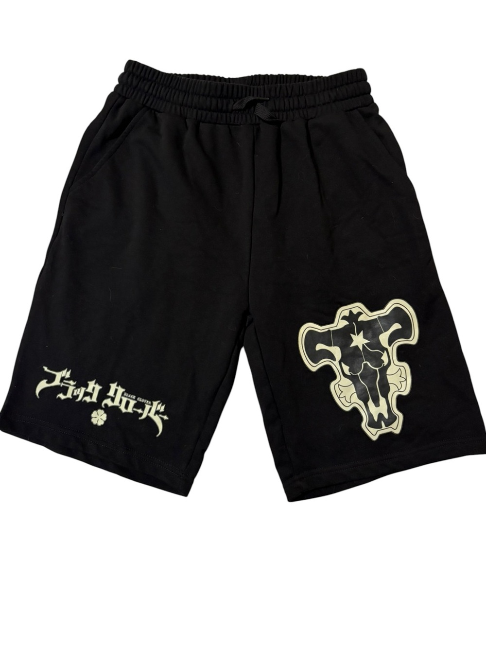 Black Clover Black Bulls Anime Drawstring Shorts Kids Youth Size XL (18-20)